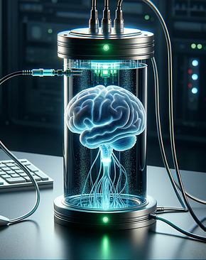 Two armed officers in tactical gear apprehend a restrained man in an indoor setting.