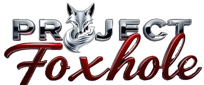 Logo featuring the text "Project Foxhole" with a stylized fox graphic.